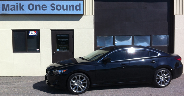 2015 Mazda 6 with professional window tint in North Bay